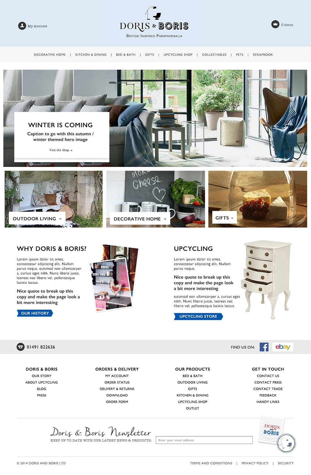 eCommerce Store Redesign from scratch