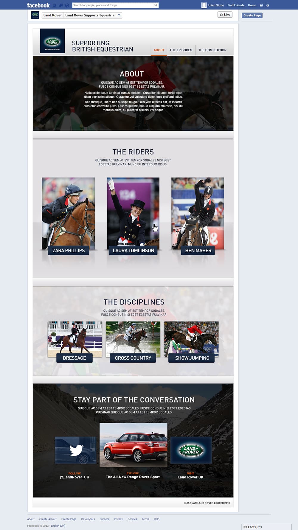 SUPPORTING BRITISH EQUESTRIAN